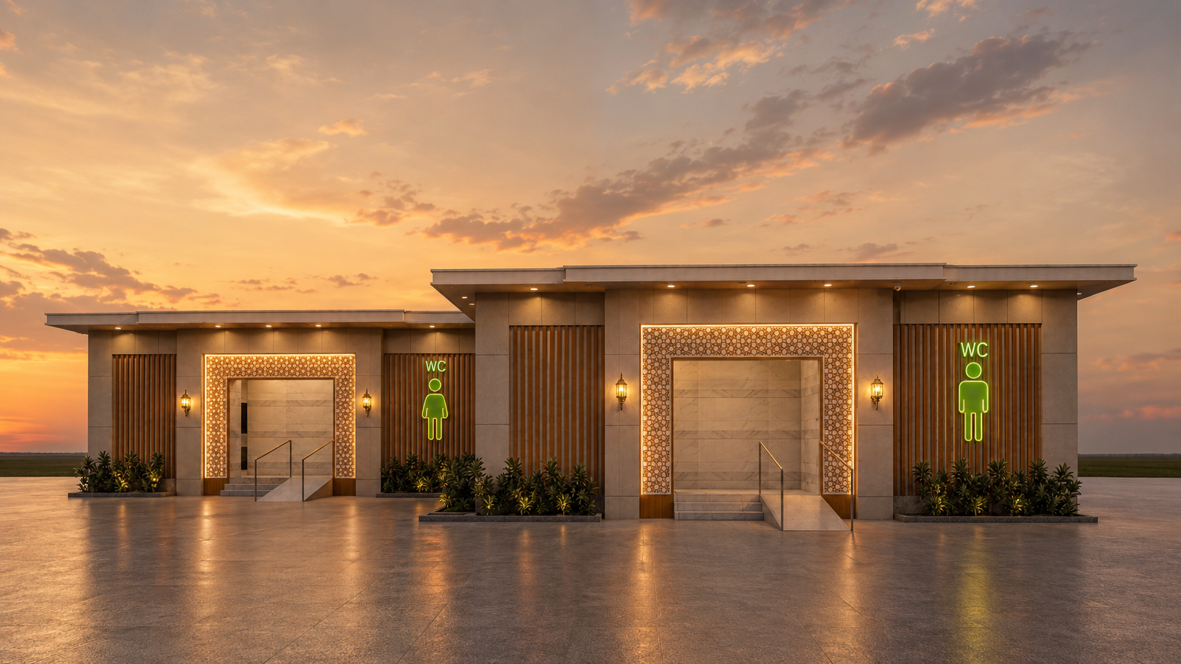 Supply and Construction of Complete Restroom facilities for Global city in Dammam